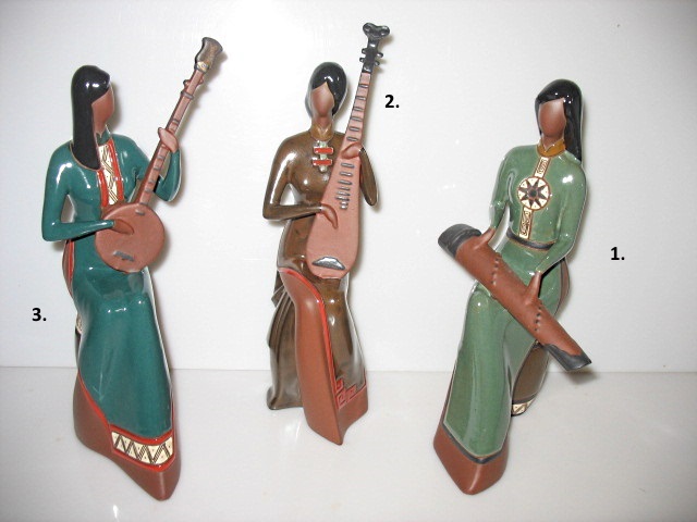 Statuettes "les musiciennes"